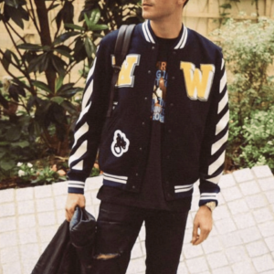 Black and White G-EAZY Varsity Jacket