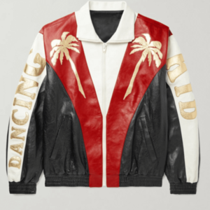 G-Eazy Palm Tree Leather Jacket Red & White