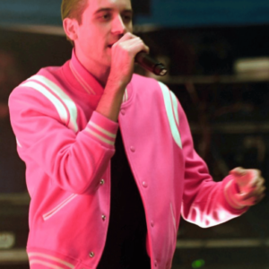 Pink G-Eazy Varsity Bomber Jacket